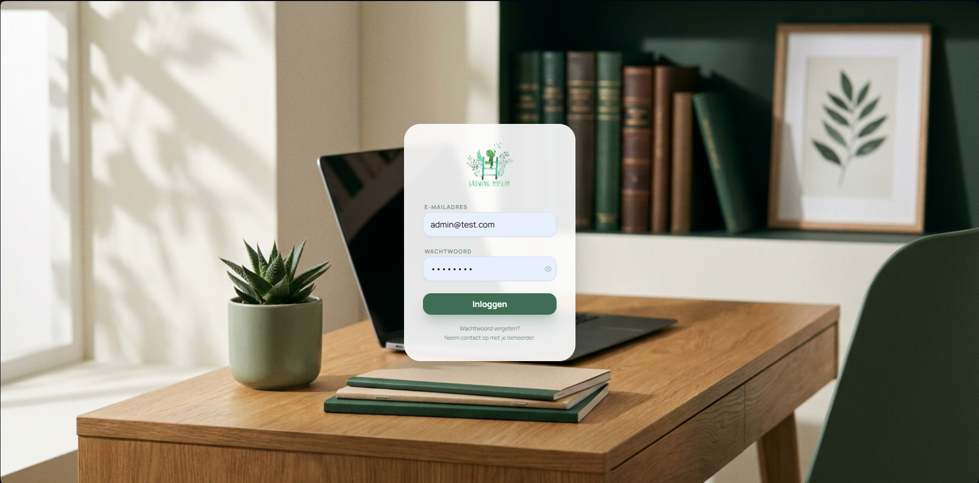 Growing Muslim platform interface designed by TitanWebHeroes